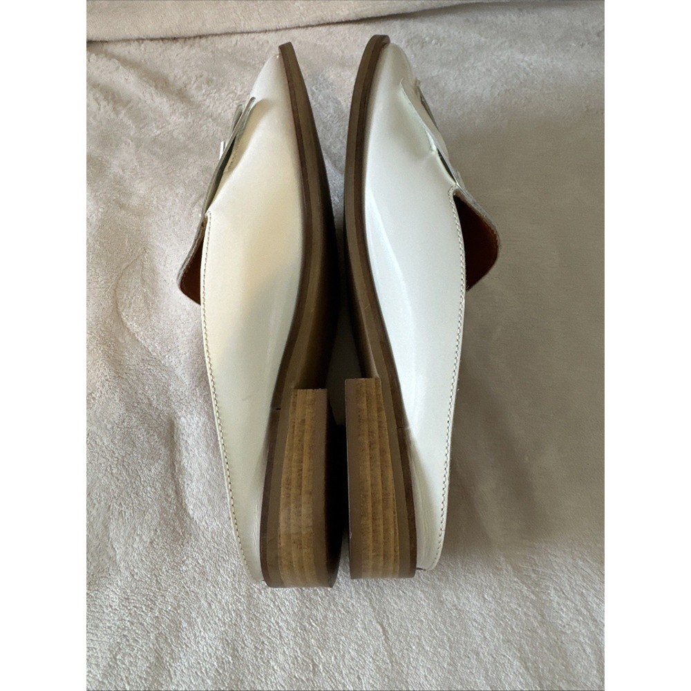 Everlane Womens Sz 8.5 White The Modern‎ Tassel Loafer Mule Leather Slip On - Picture 5 of 10